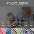 thumbnail image 4 of Bailu 2 Panels Stars Blackout Curtains for Bedroom Girls Kids Baby Window Curtain Double Layer Star Cut Out Aesthetic Living Room Decor Wall Home Decorations Curtain,W52 x L72 Inches,Light Green, 4 of 7