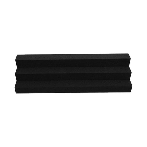 Panel acústico de espuma absorbente de sonido para estudio, útil para esquinas con trampa de graves (negro)