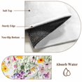 thumbnail image 5 of Spring Flower Area Rugs 4x6 ft Red Purple Yellow Blue Floral Rustic Washable Rug Non Slip Indoor Carpet Absorbent Floor Mat for Living Room Bedroom Dining Room, 5 of 9
