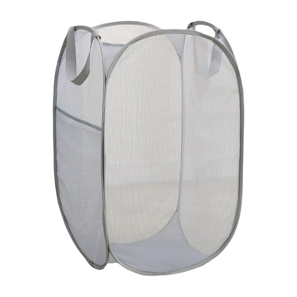 Cesto de ropa sucia plegable Ligero Tamaño grande Bolsa de ropa sucia de almacenamiento Cesta de almacenamiento de juguetes para Hogar Baño Gris Soledad Contenedor de cesta de almacenamiento