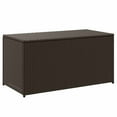 thumbnail image 2 of vidaXL Garden Storage Box Poly Rattan 100x50x50 cm Brown, 2 of 5