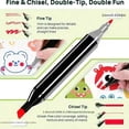 thumbnail image 4 of 48-Color Dual-Tip Oil-Based Markers | Quick-Drying, Vibrant | for Note-Taking, Decoration & Drawing, 4 of 9