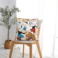 thumbnail image 7 of The Cuphead Show Throw Pillow Cover Decoration Pillow Case Cushion Home Decor for Home Sofa Couch 12"x12", 7 of 7