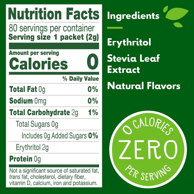 Truvia, Sweetener from Stevia Leaf, 80 Packets (5.64 oz Carton
