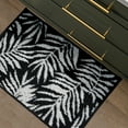 thumbnail image 3 of Mainstays Jacquard High Low Loop Kitchen Mat 18"x 27" Rich Black & Arctic White, 3 of 9