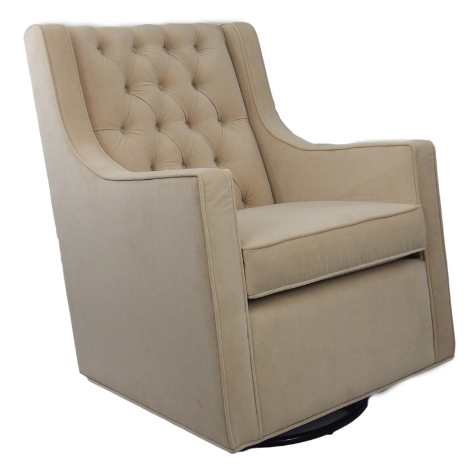 Beverly Fine Furniture 80328 Tr-s Chic Glider Buckwheat Bella Velvet