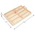 thumbnail image 7 of Wooden Glasses Organizer Display Organizer Grids Multifunctional Tabletop Holder 8 Compartment, 7 of 7