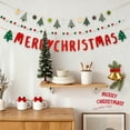 thumbnail image 4 of Dvkptbk Textile Pull Flags Christmas Decorations Flags Flowers Hanging Ornaments Scene Layout Lights Window Surrounding Feeling Hanging Flags Christmas Tree Small Pendants Christmas Decorations, 4 of 6