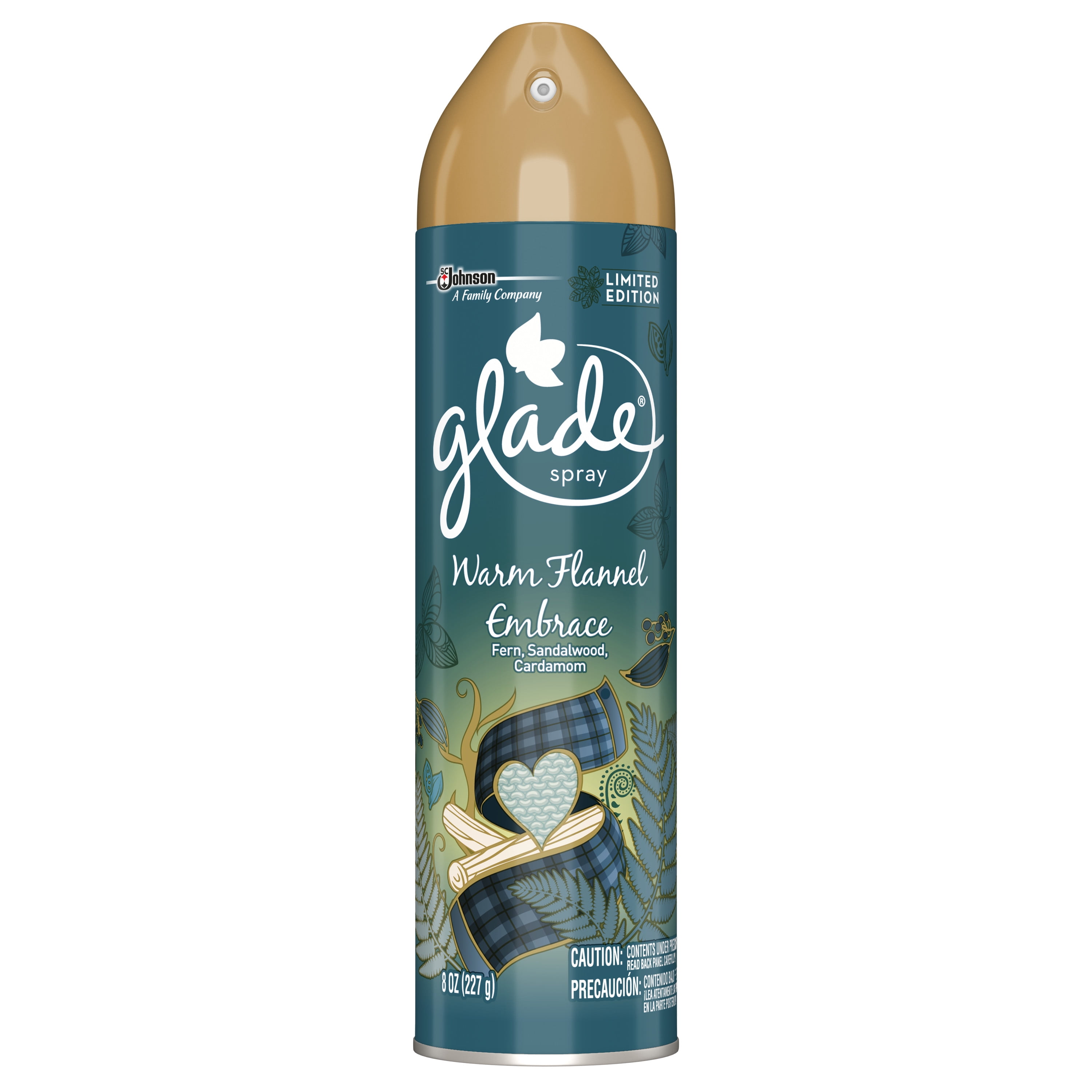 (3 Pack) Glade Room Spray Air Freshener, Warm Flannel Embrace, 8 oz