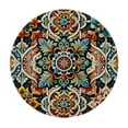 thumbnail image 2 of Nawypu  Round Fitted Tablecloth Mandala Flower Round Table Cloth with Elastic Edged Ethnic Theme Waterproof Wipeable Table Cover, 2 of 7