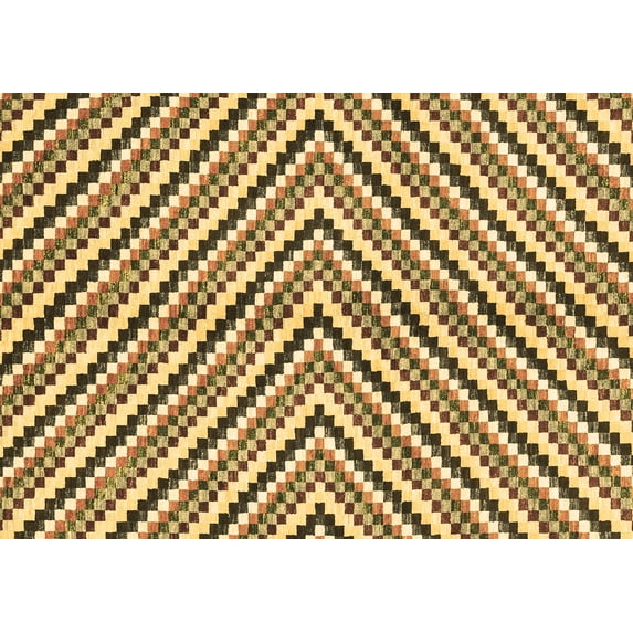 Ahgly Company Indoor Rectangle Abstract Brown Modern Area Rugs, 6' x 9'