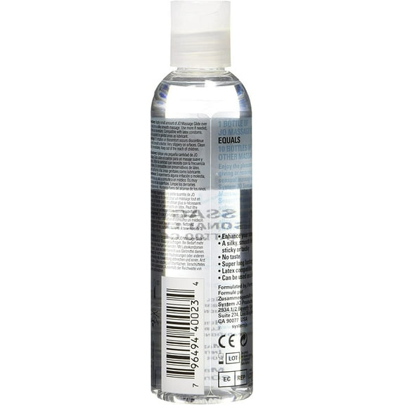 System Jo Sensual Massage Oil, Unscented, 4 Ounce Bottle