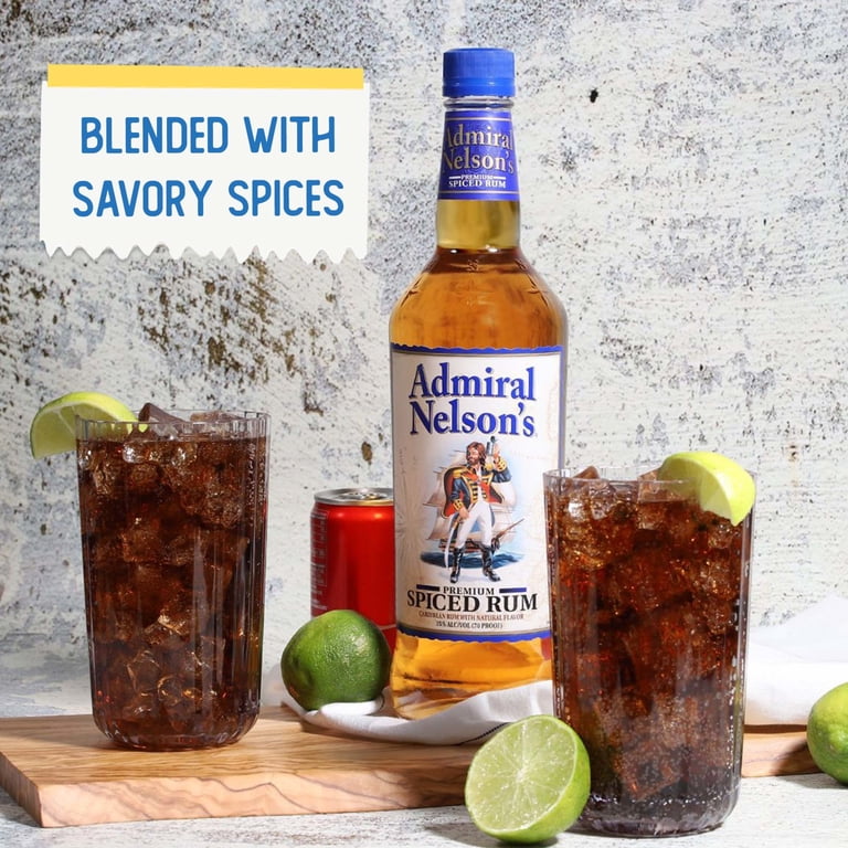 Admiral Nelson's, Spiced Rum, 1.75 L PET Bottle, 35% ABV - Walmart.com
