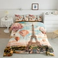 thumbnail image 2 of Homewish Paris Eiffel Tower Full Size Comforter Sets 3-Piece for Boys Girls,Happy Valentine'S Day Bedding Comforter Set,Vintage Aesthetic Lightweight Bedding Sets,Ultra Soft Home Decor, 2 of 8