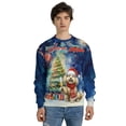 thumbnail image 4 of Merry Christmas and Happy New Year Santa Poodle Holiday Xmas Winter 2025 All Over Print 3D Sweatshirt Unisex Merch Poodles Dog Lover Gifts Idea - 00024, 4 of 6