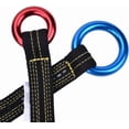 thumbnail image 5 of 90 cm Climbing Lanyard, 22KN Restraint Lanyards, for Hanging Stand, Tree Work, Installing Steps, Rescue, Linemans Belt, with Red and Blue Rings, 5 of 9