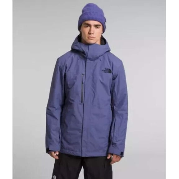 The North Face Freedom Jacket Men's Small Cave Blue Insulated Full Zip SGN1654