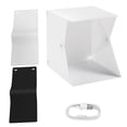 thumbnail image 2 of keepw PVC Photography Tent Portable Foldable USB Power 5V LED 2x5600k 2x550lm Professional 2 Background Cloth Indoor Box, 2 of 6