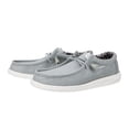 thumbnail image 4 of Zapatos HEYDUDE Wally Canvas Wide Gris Claro para Hombre Talla M10, 4 of 7