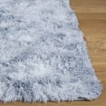 thumbnail image 3 of SAFAVIEH Rainbow Jaki Abstract Shag Area Rug, Light Gray, 5' x 7', 3 of 10