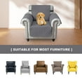 thumbnail image 5 of SHANNA 1/2/3 Seater Quilted Sofa Couch Cover Pad Water Resistant Slipcover Furniture Protector Pet Mat for Kids Dogs Pets（Gray）, 5 of 11