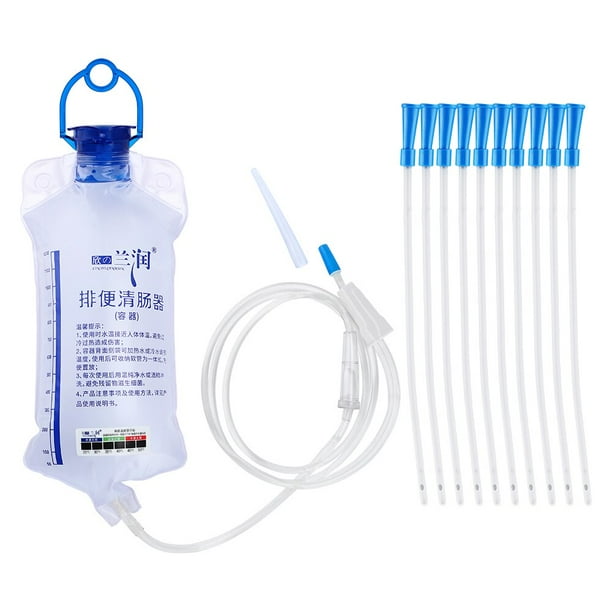 Bolsa de Enema con sensor de temperatura para hombres y mujeres, Kit de limpieza del hogar, bolsa de limpieza, irrigador Vaginal de corte trasero, higiene, 1200ml