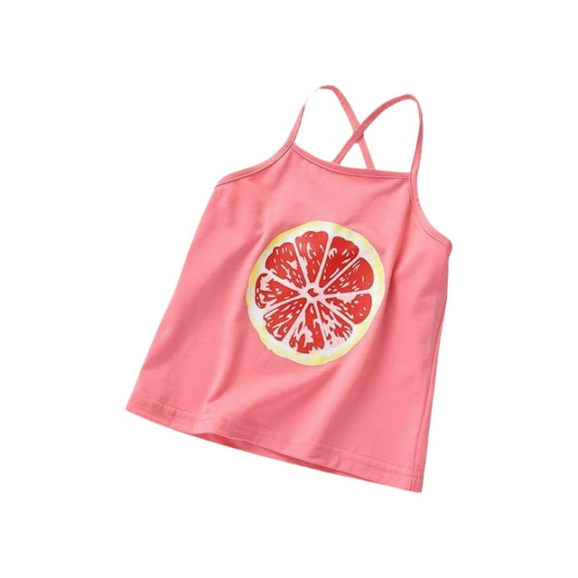 Gibobby Tirantes Para Camisa Camiseta sin mangas de verano para niñas, ropa interior de mezcla de algodón para niños, camisola para niñas, camiseta interior para niños (Rojo, 12-18 Meses)