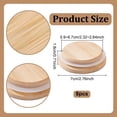thumbnail image 2 of 8 Pcs Bamboo Canning Jar Lids Regular Mouth Airtight Covers with Silicone Seal for Fermenting Pickling Storage Standard, 2 of 5