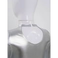 thumbnail image 5 of iixpin Kids Girls Long Sleeves Athletic Shiny Metallic Dance Crop Top for Dancewear Performance Costume Silver 8, 5 of 7