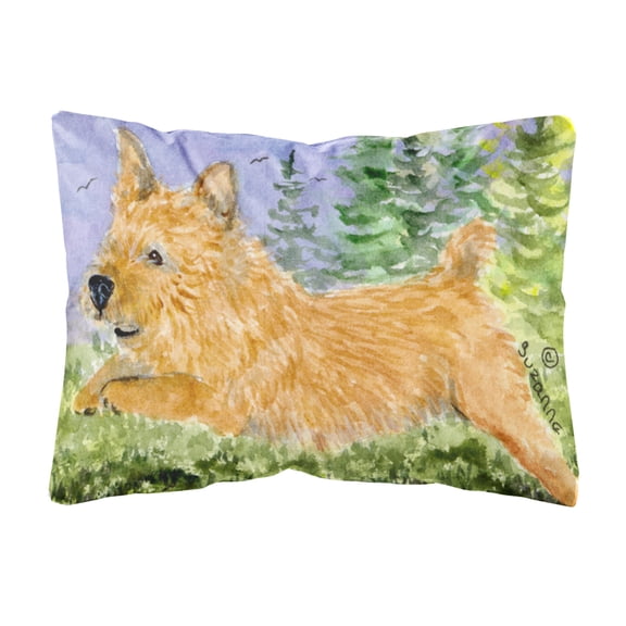 Dog Portrait/Landscape Painting Fabric Decorative Pillow