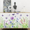 thumbnail image 2 of Leutsin Lavender Butterfly Plant Flower Wall Sticker Window Decoration Wall Sticker, 2 of 9
