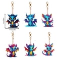 thumbnail image 4 of Llavero Diamond Art 6 Piezas La Vida Dinosaurio Doble Cara Forma Especial Lindo, 4 of 9