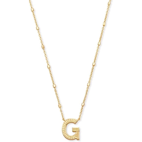 Kendra Scott Letter G Pendant Necklace - Gold Metal