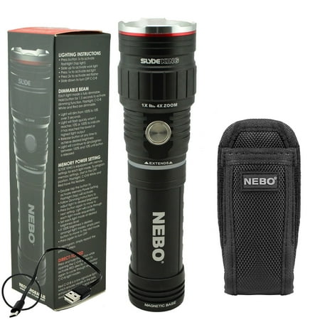 Nebo 6726 Slyde King 500 Lumen Rechargeable LED Flashlight + Nebo 6274