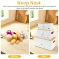 thumbnail image 6 of 3Pcs Onion Garlic Potato Storage Box Set Carbon Steel Potato Onion Storage Bin with Vent Hole Multipurpose Vegetable Keeper Containers Potato Onion Garlic Jars Storage Canisters for Vegeatables, 6 of 10