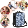 thumbnail image 5 of Lsque Blue Paisley Pattern Vintage Lunch Bag Lunch Box for Women Men Reusable Insulated Lunch Tote Bag,Leakproof Thermal Cooler Sack Food Handbags Case High Capacity, 5 of 9