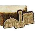 thumbnail image 5 of Printtoo Aimant de Frigo Pune Inde Monuments Gravés Souvenir en Bois Cadeau Objets de Collection, 5 of 5