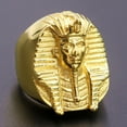 thumbnail image 6 of US Gold Plated Mens Egyptian Pharaoh Pyramid Ring Stainless Steel Size 7-11, 6 of 10