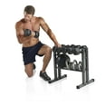 Weider TwoTier Utility Rack for Dumbbell, Kettlebell, and Medicine