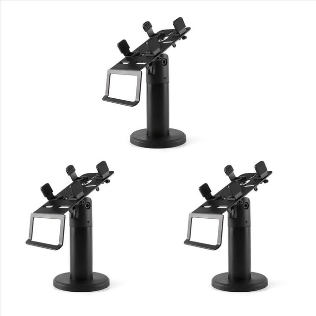 3X Soporte de Máquina Pos Soporte de Exhibición Giratorio de 360 Grados Soporte de Seguridad Soporte de Garra Pos Ajustable Flexible