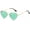 Gold/Green, variant on Polarized Heart Sunglasses for Women Metal Frame Fashion Lovely Style Sun Glasses UV400 Protection