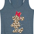 thumbnail image 3 of Mickey & Friends - Minnie Leopard Fill - Women's Racerback Tank Top, 3 of 5