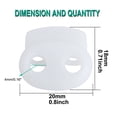 thumbnail image 2 of Unique Bargains 12pcs Spring Cord Locks Plastic Rope End Fastener Double Holes Toggle Stoppers Sliders Rope Clip Fastener White, 2 of 6