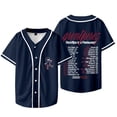 thumbnail image 1 of T-Shirt de Baseball Grentperez Backflips In A Restaurant Tour Unisexe à Col en V à Manches Courtes, 1 of 6