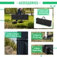 thumbnail image 5 of 10'x20' Pop Up Canopy Tent with 6 Sidewalls, Ez Pop Up Outdoor Canopy for Parties, Waterproof Commercial Tent with 3 Adjustable Heights, Carry Bag, 6 Sand Bags, 6 Ropes and 12 Stakes, Blue, 5 of 8