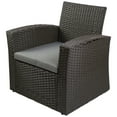 thumbnail image 4 of Northlight 4-Piece Georgetown Resin Wicker Outdoor Patio Conversation Set with Cushions, 4 of 5