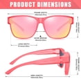 thumbnail image 4 of Gafas de sol polarizadas Peekaco UV400 para usar sobre lentes para hombres y mujeres, 4 of 7
