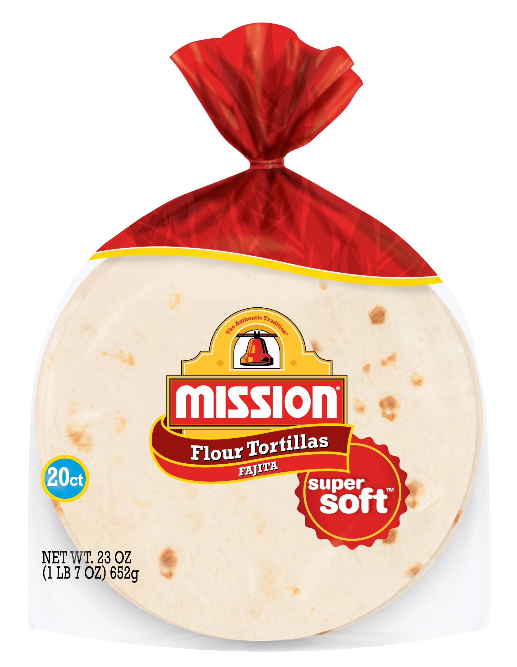 Mission Fajita Flour Tortillas, 20 Count (23 oz.)