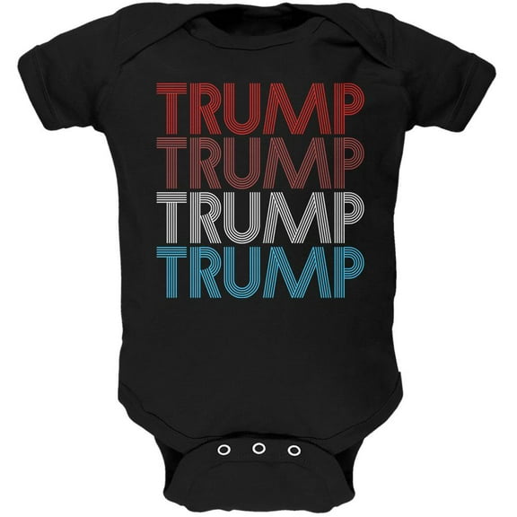 Election 2020 President Trump Vintage Style Soft Baby One Piece Black 9-12 M