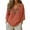 Watermelon Red-#001, variant on Women's Mexican Embroidered Tops 3/4 Sleeve Boho Mexican Traditional Blouses V Neck Casual Shirt,Purple XL